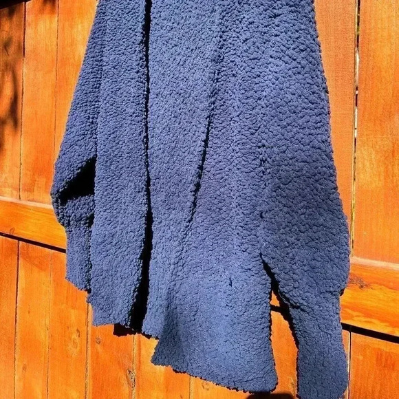 zesica Tops - Blue Popcorn Sweater Cardigan - So Comfy and Soft